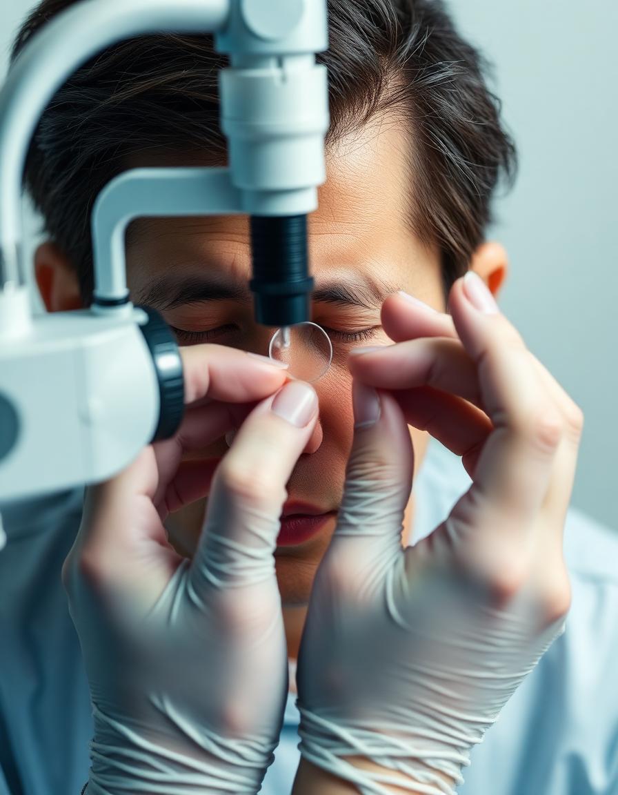 Adaptación de lentes en consulta
